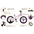 thumbnail image 2 of RoyalBaby Moon-5 Vélo pour Enfants 16 Pouces en Magnésium avec Roues Stabilisatrices, Rose, 2 of 12