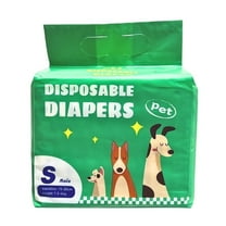 DASH Super Absorbent Disposable Dog Diapers, Male, Small, 12 Count