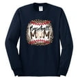thumbnail image 1 of Baseball Mom Jaguar Print Sports Mens Long Sleeve Shirt, Navy, 3X-Large, 1 of 4