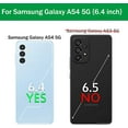 thumbnail image 2 of Xhy Samsung Galaxy A54 5G Case with Screen and Lens Protector Magnetic Ring Kickstand Military Grade Double Layer Drop Protection Rugged Detachable for Galaxy A54 5G Phone - Black, 2 of 4