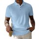 thumbnail image 4 of Ceisia Men's Textured Jacquard Polo Shirts, Regular Fit Short Sleeve Turndown Collar Casual Summer Tops (Multi-Color Options) Gifts, 4 of 5