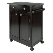Winsome Savannah Kitchen Utility Cart, Espresso Finish