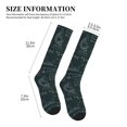 thumbnail image 2 of Lsque Chemical Pattern Sport Compression Socks for Men & Women 15-20 mmHg Knee High Nurse Pregnant Running Medical and Travel Athletic, 2 of 6