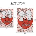 thumbnail image 2 of GZHJMY Garden Flag Double Sided Doodle Lovers Valentines, Fade Resistant Yard Flag Durable Banner Indoor Outdoor Home Decor 12x18 Inch Yard Flags, 2 of 7