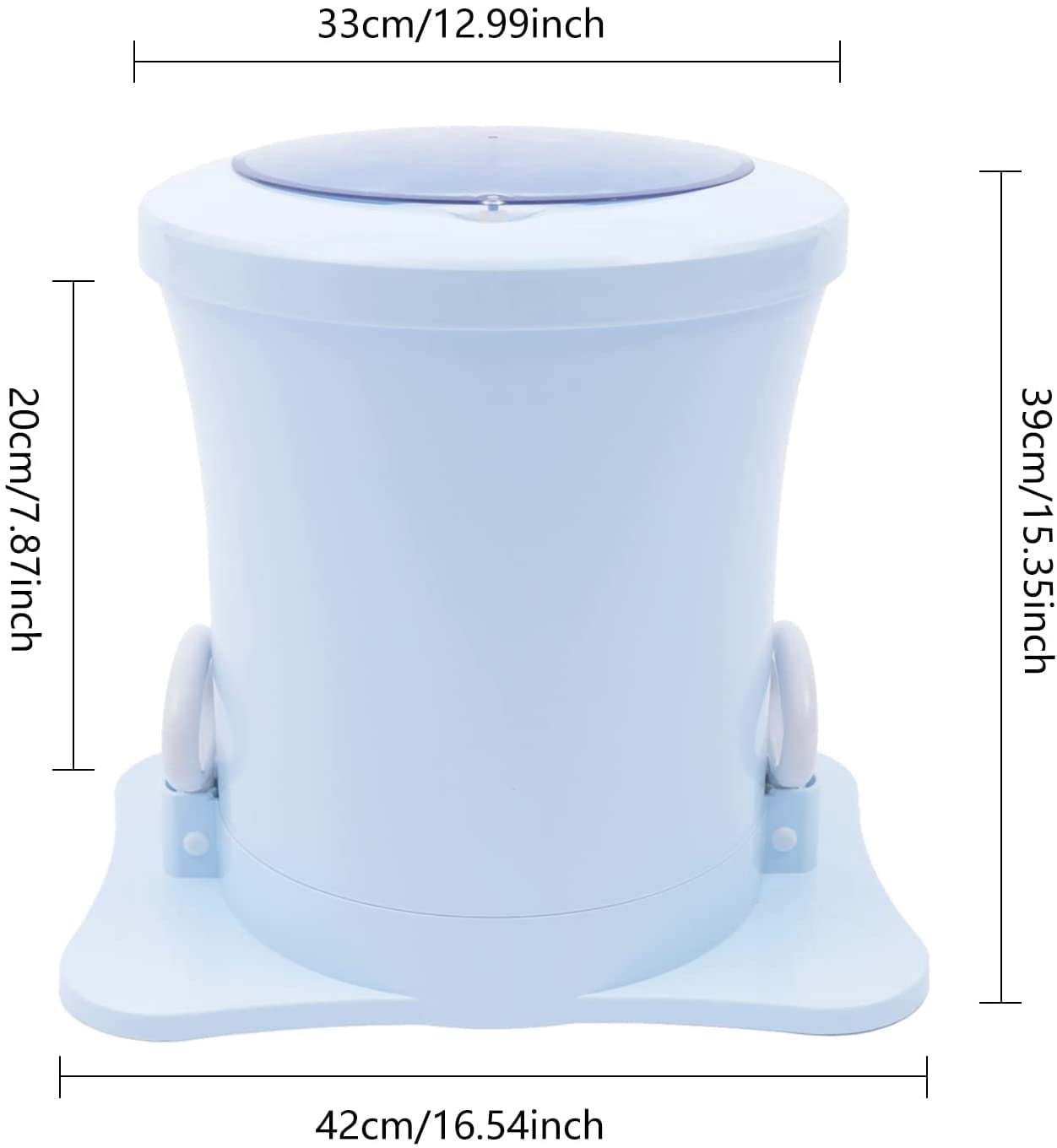 MONIPA Portable Compact Spin Dryer Mini Dryer Manual Laundry Dryer Non-Electric Laundry Drying Machine