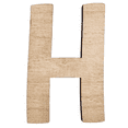 thumbnail image 1 of 16" Tall Birch Wood Letter H | 1/4" Thick | Wood Craft Letter | American Font, 1 of 3