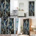 thumbnail image 6 of Ombre Seahorse Leaves Fabric Shower Curtain Gradient Ocean Nautical Washable Shower Curtains for Bathroom, Waterproof Bath Curtain with Hooks Home Decor 72x84in, 6 of 8
