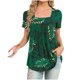 thumbnail image 1 of Fiudx Camisetas para Mujer Mujer Moda Casual Manga Corta Suelta Camiseta Blusa Tops, 1 of 4