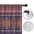 thumbnail image 4 of Blackout Kids Curtains,Purple Boho Tribal Floral and Mandalas Pattern Childrens Insulated Curtains Set Of 2,Bedroom Essentials,Toddler Room Decor 42x63in(106x160cm), 4 of 5