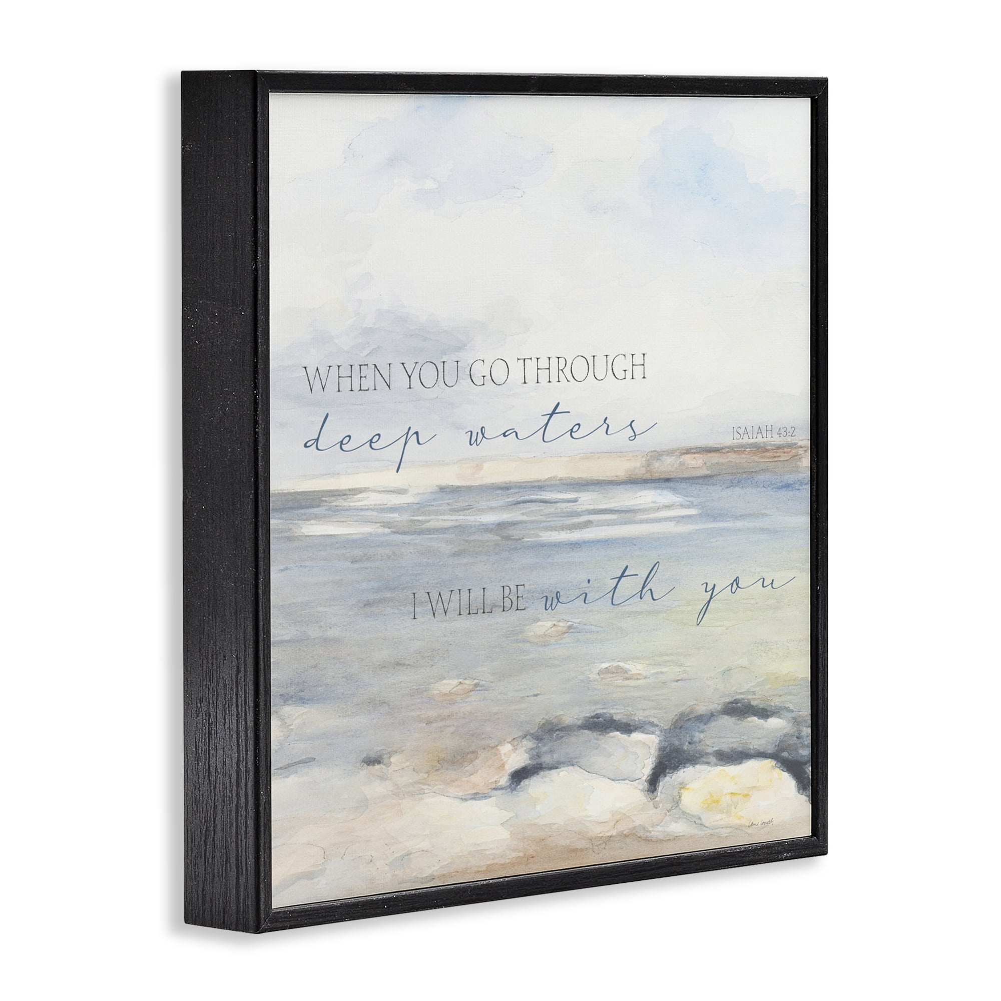Stupell Industries Deep Waters with You Black Framed Giclee Art, design by Lanie Loreth