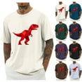 thumbnail image 6 of CYiJun Men's Graphic T Shirt Summer Casual Cotton Crew Neck Short Sleeve Printed Tee, 6 of 6