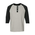 thumbnail image 5 of Krdevn Mens Shirts - Stylish Casual Men's T Shirts Button Up 3/4 Sleeve Top for Everyday Wear and Outdoor Activities,Mens Fall Shirts,Color:Grey,Size:3XL, 5 of 6