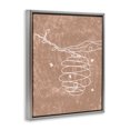thumbnail image 3 of Stupell Industries Contemporary Beehive Line Doodle Gray Floating Frame Canvas Art, 17 x 21, by Lil' Rue, 3 of 8