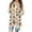Beige, variant on Women's Holiday Cardigans Holiday Casual Plaid Print Cardigan Jacket Long Sleeve Shawl Collar Dusters Xmas Open Front Cardigans Red XXL
