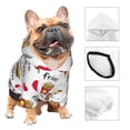 thumbnail image 3 of Fotbe Fast Food Sudadera con Estampado para Perros Pequeños – Suéter con Capucha para Mascotas, Tela Suave de Forro Polar con Bolsillo-X-Small, 3 of 7