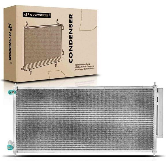 A-Premium Air Conditioning A/C Condenser Compatible with Honda Fit 2007-2008 L4 1.5L, Replace# 80110SAA013