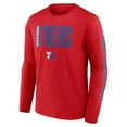 thumbnail image 2 of Men's Red Philadelphia 76ers Vision Long Sleeve T-Shirt, 2 of 3