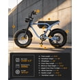 thumbnail image 7 of Actbest PLUS Electric Bike for Adults, 16''x 4.0" Fat Tire Ebike, Peak 750W 20-70 Miles 48V 15.6Ah Full Suspension, Fat Tire Electric Bicycle, 7 of 7