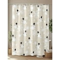 thumbnail image 4 of Fsddascl Beige Christmas Shower Curtain Set - Extra Long 72" x 96" Washable Bathtub Curtain with 12 Hooks, Xmas Snowman Snowflake Waterproof Fabric Stall Shower Curtains for Bathroom/Bathtub Décor, 4 of 6