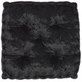 thumbnail image 2 of 24" Black Silky Soft Velvet Throw Pillow, 2 of 4