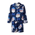 thumbnail image 3 of Christmas Family Pajamas Matching Set Santa Claus Print Tops and Shorts, 3 of 8