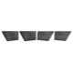 thumbnail image 3 of 4x cubierta de panel de manija de puerta embellecedora para Ford Mondeo 2013-19 fibra de carbono negro, 3 of 4