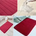 thumbnail image 5 of ZHAOCHENG Alfombrilla de baño de espuma viscoelástica, antideslizante, absorbente, muy acogedora, de terciopelo, para baño, con gran absorción de agua, gruesa (17 x 24, negro, 17 x 24 pulgadas, colo, 5 of 5