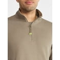 thumbnail image 4 of Athletic Works Men's and Big Men's Waffle Quarter Zip Pullover, Sizes S-3XL, 4 of 5