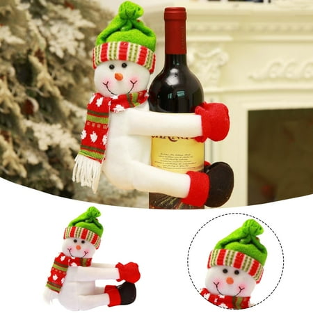 

Hot Sale Snowman Bottle Sleeve Winter Decorations