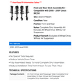 thumbnail image 2 of Front and Rear Strut Assembly Kit - Compatible with 2008 - 2009 RX350, 2 of 2