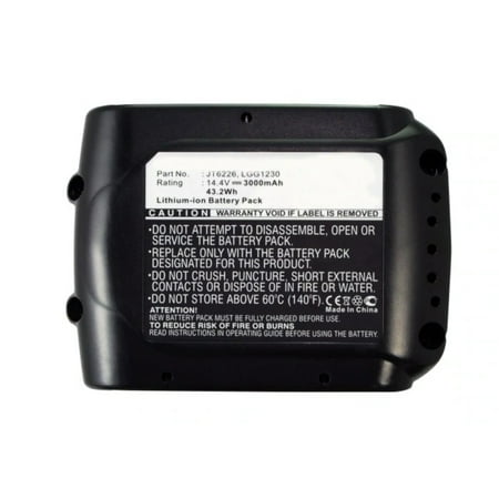 

Batteries N Accessories BNA-WB-L6338 Power Tools Battery - Li-Ion 14.4V 3000 mAh Ultra High Capacity Battery - Replacement for Makita 194065-3 Battery
