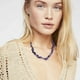 thumbnail image 2 of Gargantilla Qarigey de cuarzo de piedra Natural hecha a mano collar llamativo con cuentas elegantes para mujeres y niñas blanco, 2 of 6