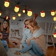 thumbnail image 4 of Graflsoa Festive Santa Claus LED String Lights - 1.5m Battery-Operated Decoration for Christmas Trees, Walls, and Windows (10 Lights, White, Batteries Not Included), 4 of 6