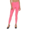 thumbnail image 5 of HDE Trendy Design Workout Leggings Fun Fashion Graphic Printed Cute Patterns Neon Pink L, 5 of 7