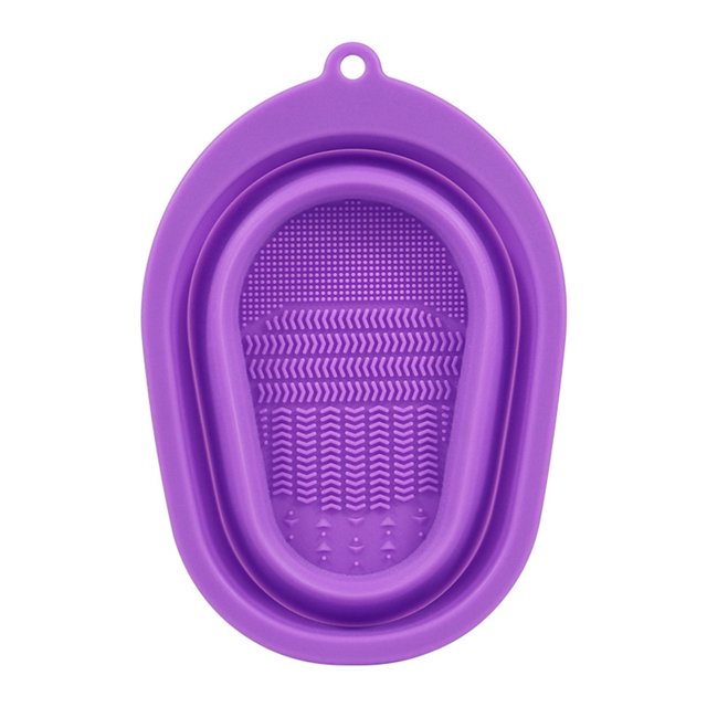 Alfombrilla De Limpieza De Brochas De Maquillaje, Limpiador De Brochas Cosméticas De Silicona, Cuenco De Limpieza De Brochas De Maquillaje Para Brochas De Maquillaje, Esponja De Maquillaje Monstrate CE008678-04
