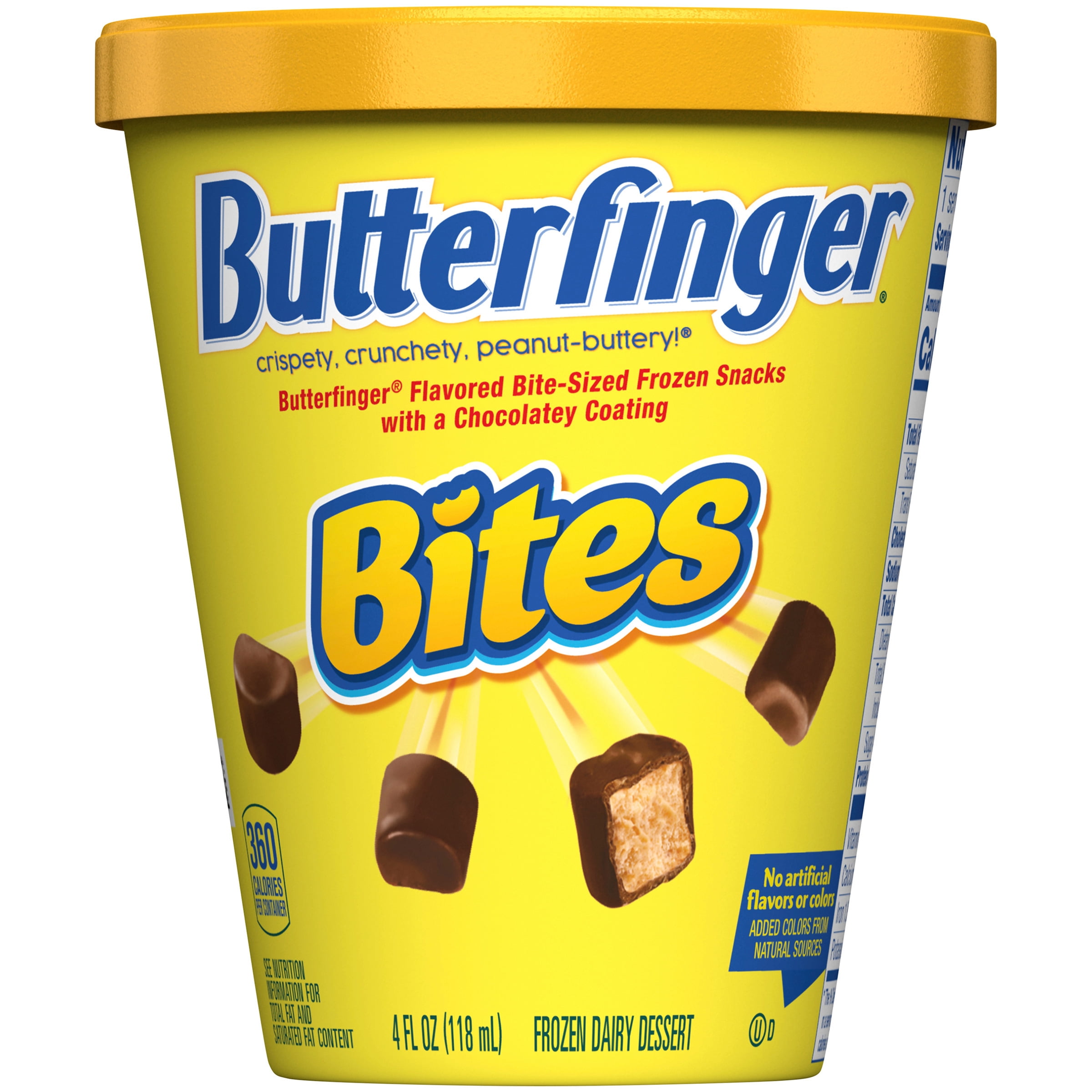 Butterfinger Bites Frozen Dairy Dessert 4 Fl Oz Cup Walmart Com Walmart Com