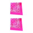 thumbnail image 3 of Bearachild Bandana pañuelo Unisex Hip Hop Banda para el cabello negra Pañuelo para el cuello Sombreros deportivos Muñequeras Cabeza Bufandas cuadradas Rosa roja 2piezas Bearachild CBP119261, 3 of 5