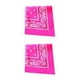 thumbnail image 3 of Bearachild Bandana pañuelo Unisex Hip Hop Banda para el cabello negra Pañuelo para el cuello Sombreros deportivos Muñequeras Cabeza Bufandas cuadradas Rosa roja 2piezas Bearachild CBP119261, 3 of 5