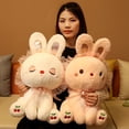 thumbnail image 2 of Conejo de peluche de 30-50cm para niños, juguete suave de encaje, almohada, muñeca, regalos de cumpleaños, 2 of 5