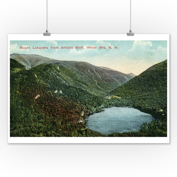 White Mountains, New Hampshire - Aerial View from Artist's ...
