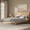 Natural, variant on URTR Full Size Bamboo Platform Bed with Tall Headboard – Solid Wood Frame, No Box Spring Needed, Support Slats, Natural Finish – Ideal for Bedroom, Guest Room, Dorm, Brown