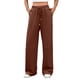 thumbnail image 3 of Pantalones Deportivos Anchos de Cintura Alta para Mujer, Holgados y con Cordón, A para Adolescentes Naranja Rojo L, 3 of 9