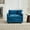 Blue, variant on Spaco Modern Sectional Couch, Breathable Chenille Fabric Single Seat Sofa without Ottoman, Comfy Double Layer Upholstered Seat Cushion, Single Armrest Sofa for Indoor as Living Room, Bedroom, Green