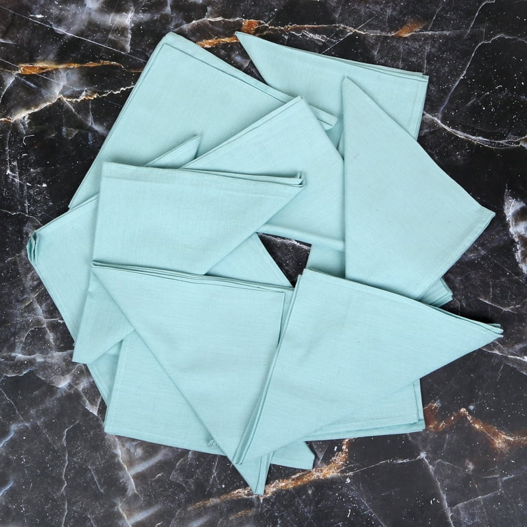 ANA 100% Cotton Cloth Napkins, Set Of 6 – 17.5x17.5 Inch Reusable Dinner Napkins For Thanksgiving, Weddings & Everyday (Blush)