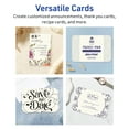 thumbnail image 3 of Avery Printable Cards with Scalloped Edges, 6" x 9", Matte Ivory, 10ct, 3 of 8