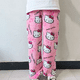 thumbnail image 4 of Sanrio-pantalones de pijama de lana de Hello Kitty para mujer, Pantalones suaves de Coral, pantalones casuales para el hogar, regalo de cumpleaños de dibujos animados de Anime Kawaii, 4 of 5