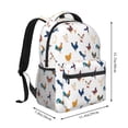 thumbnail image 2 of Haiem Various Rooster Printed School Backpack,Casual Travel Lightweight Backpack,Durable Comfortable Multifunctional Backpack,Laptop Backpack, 2 of 5