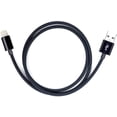 thumbnail image 2 of Cable trenzado Carplay Apple, Cable USB A a Lightning para iPhone 14, 14 pro max,13,Plus,SE 2nd/12/11/Xs/XR, iPad 4/5/6/7/8, Mini 2/3/4 /5, cable cargador Air 2/3, cable de carga para automóvil (negro, 2 of 5