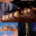 thumbnail image 4 of 33Feet 100 Led Solar Powered Fairy Lights with 8 Modes Waterproof Decoration Copper Wire Lights for Patio Yard Trees Christmas Wedding Party (Warm White), 4 of 13