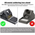 thumbnail image 3 of BUZIFU Soldering Iron Stand, Soldering Iron Bench Top Stand Holder Full Metal Soldering Station Holder Stable Welding Solder Iron Tips Holder with Soldering Tip Iron Cleaner, Insulation Pad, 3 of 7
